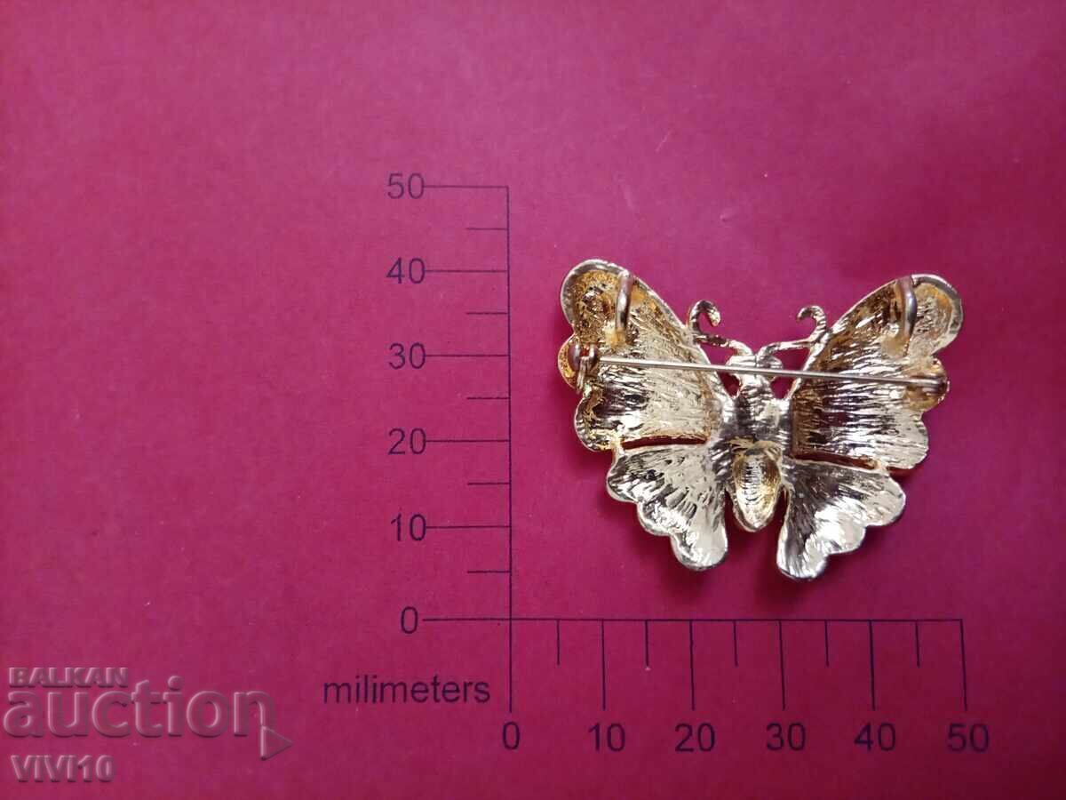 Antique brooch enamel Gilding, stones with price € 20.00 | 39.12 BGN