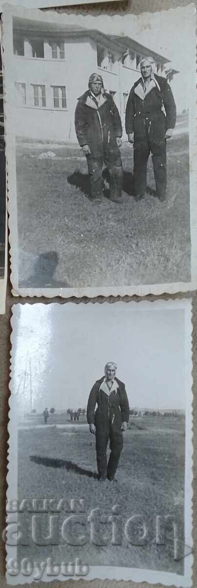 Παράδοση Βασίλειο της Βουλγαρίας παλιές φωτογραφίες με αεροπλάνα και πιλότους 5τμχ