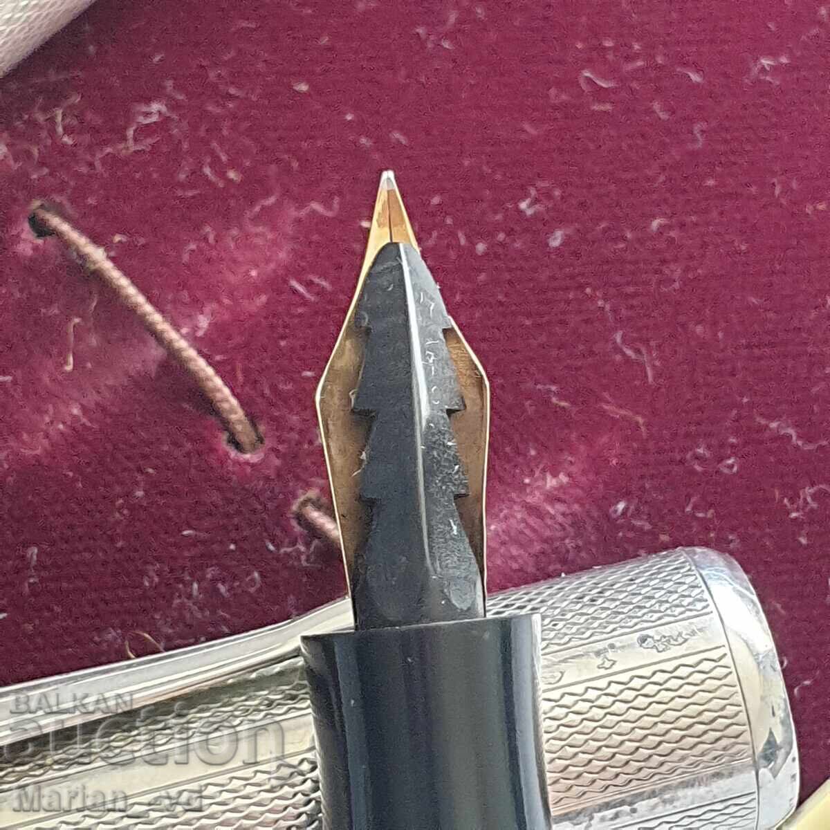 Ασημένια στυλό και πένα με χρυσή μύτη 14κ Warranted - 5 Ασημένια στυλό και πένα με χρυσή μύτη 14κ Warranted - 5