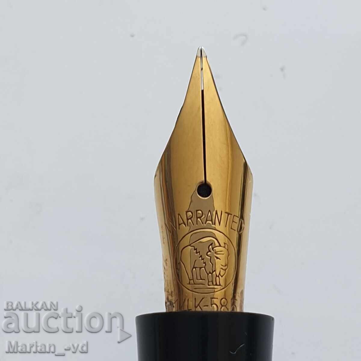 Ασημένια στυλό και πένα με χρυσή μύτη 14κ Warranted - 6 Ασημένια στυλό και πένα με χρυσή μύτη 14κ Warranted - 6