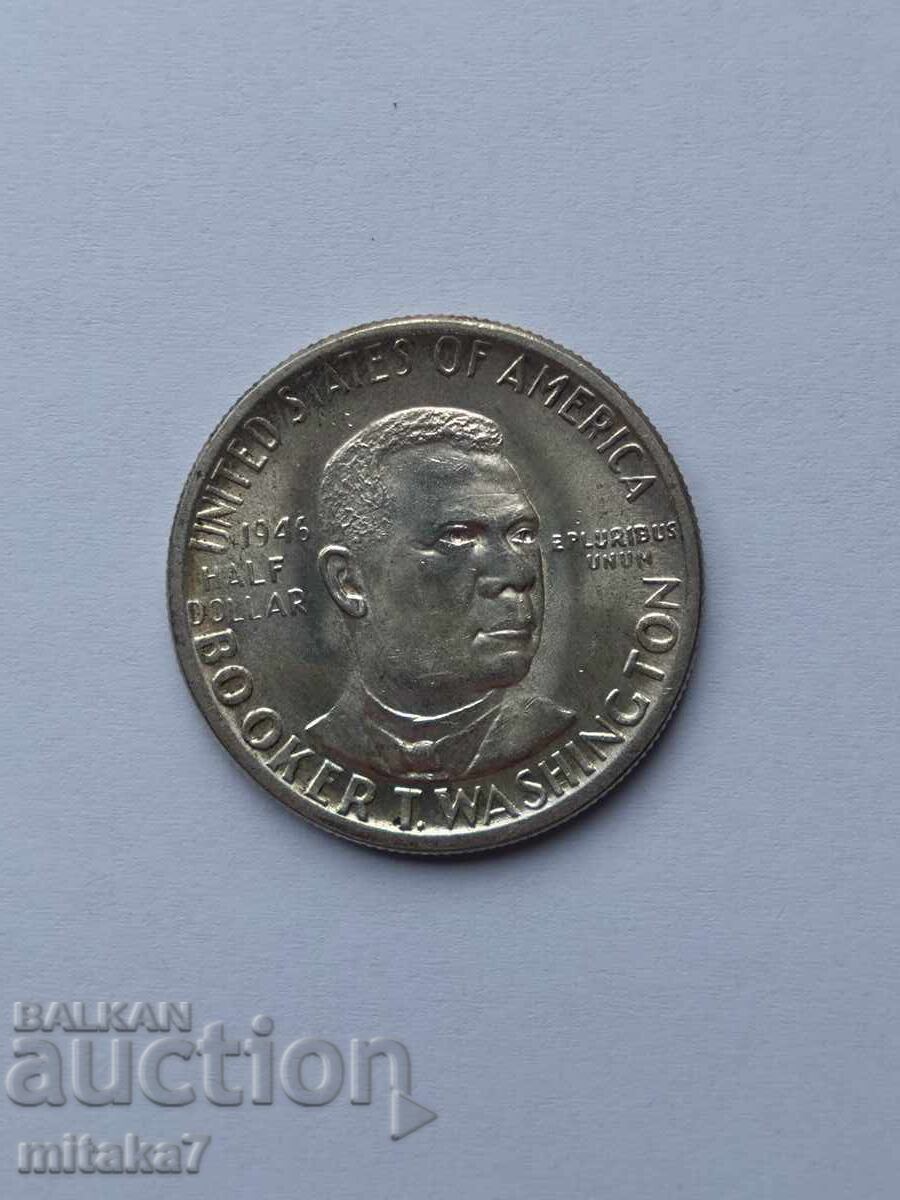 1/2 dollar 1946, silver, USA 1/2 dollar 1946, silver, USA