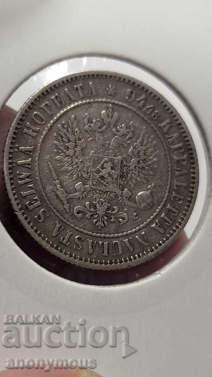 Rusia, Finlanda 1 marcă 1892 Alexandru al III-lea Rusia, Finlanda 1 marcă 1892 Alexandru al III-lea