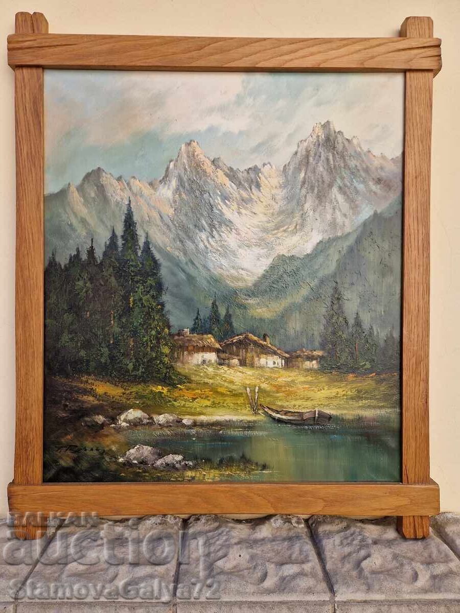 Licitație Peisaj ulei autor pânză