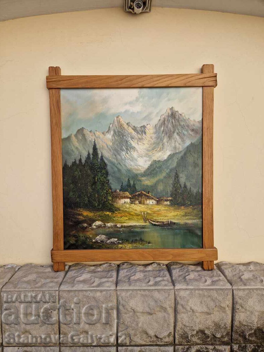 Peisaj ulei autor pânză