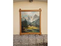 Пейзаж масло автор платно