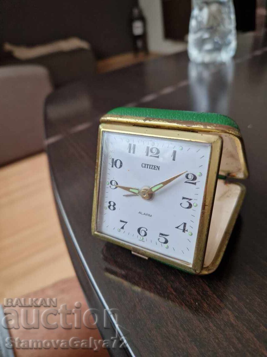 Delivery of Rare collectible Japanese CITIZEN travel alarm clock