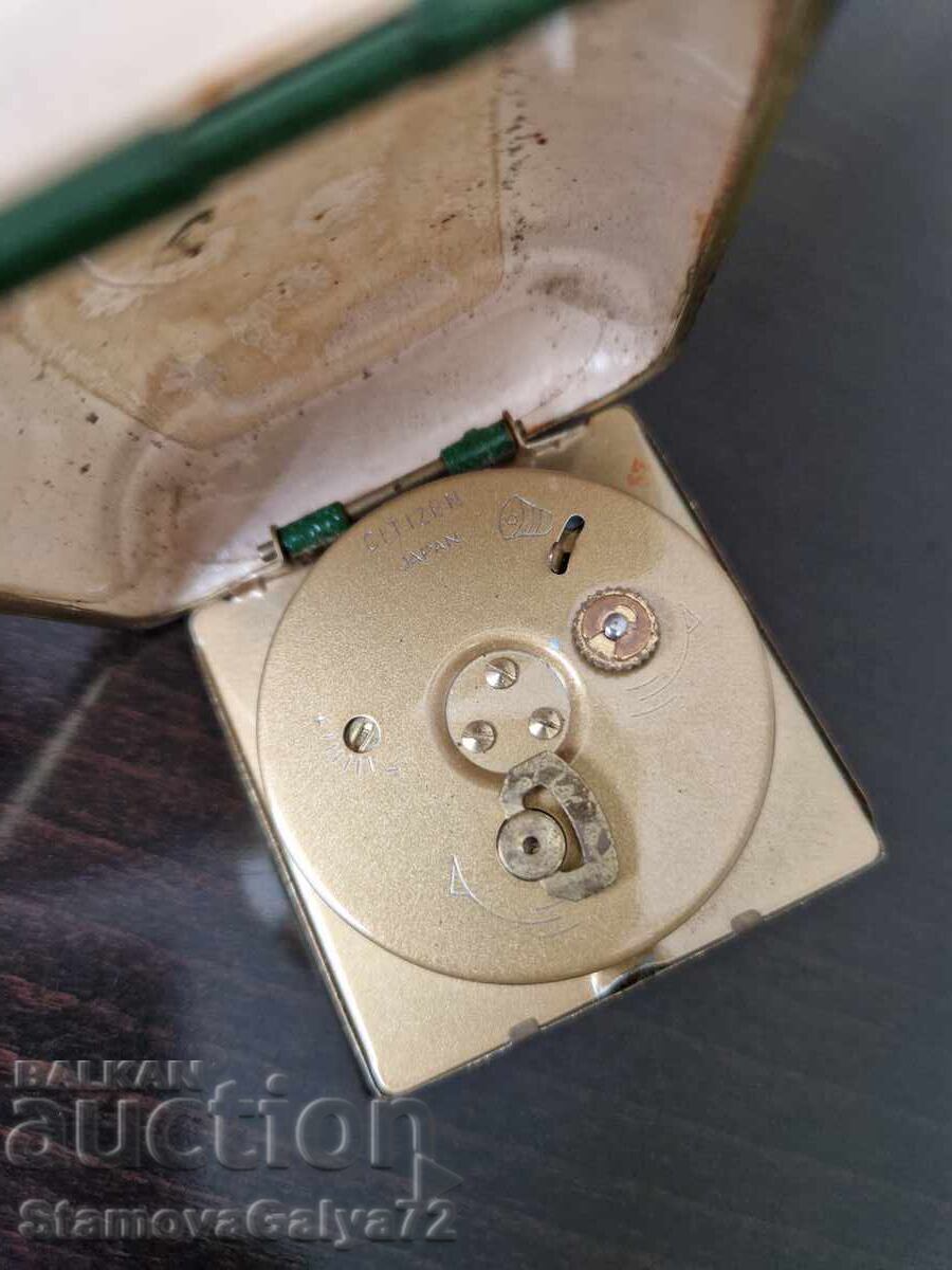 Rare collectible Japanese CITIZEN travel alarm clock - 5