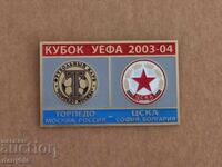 Football badge - CSKA - Torpedo Moscow - UEFA Cup 2003-04