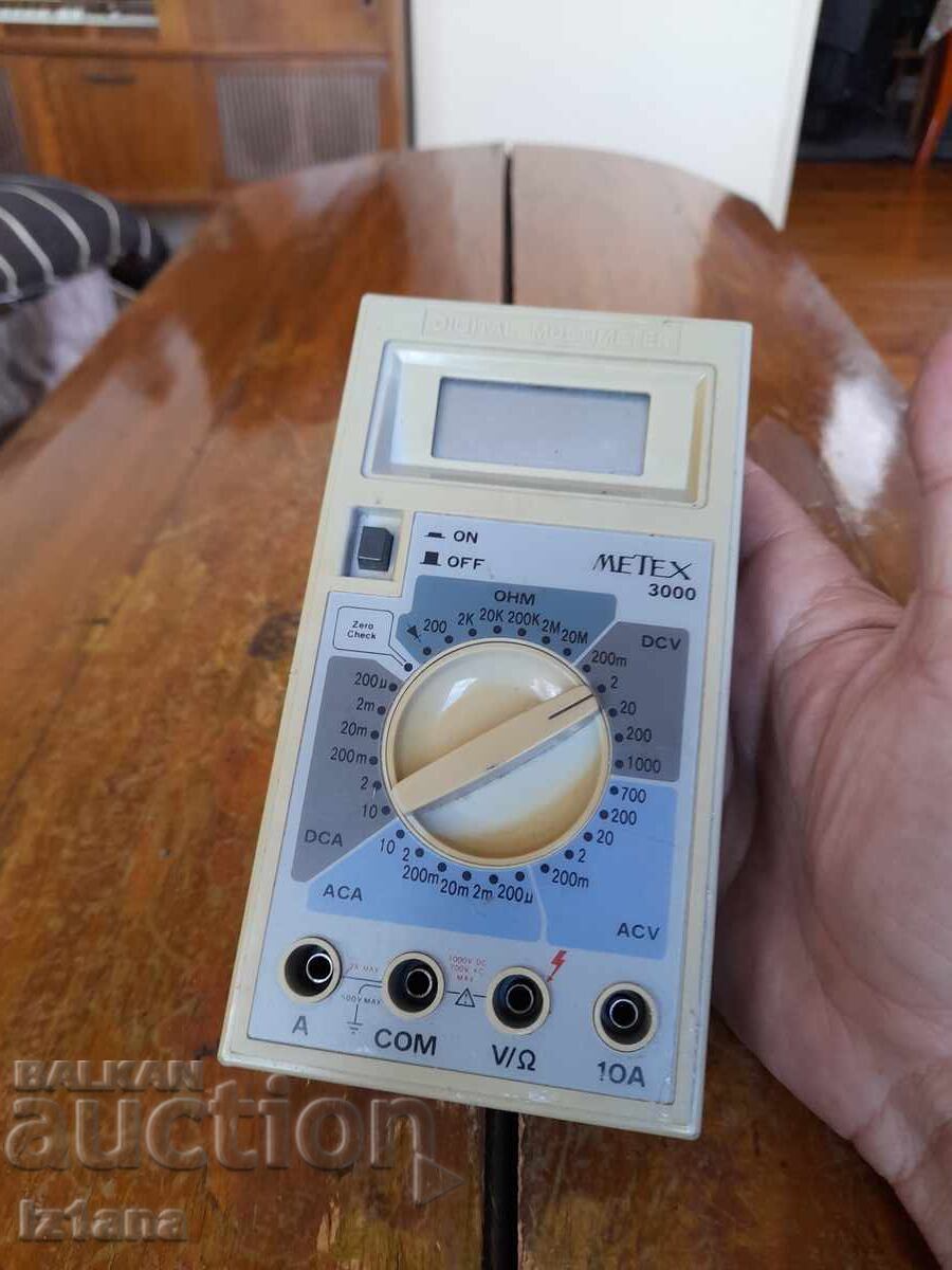 Old multimeter Metex 3000 with price 47.00 BGN | € 24.03