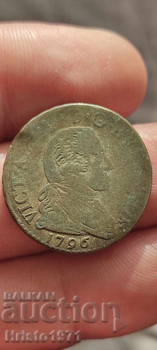 20 σόλδι 1796 Πεδεμόντιο 20 σόλδι 1796 Πεδεμόντιο