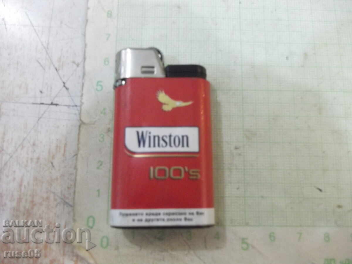 Αναπτήρας "Winston" γαλλικού τύπου αέρινος με φυτίλι σε λειτουργία με τιμή 7.00 BGN | € 3.58