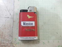 Αναπτήρας "Winston" γαλλικού τύπου αέρινος με φυτίλι σε λειτουργία