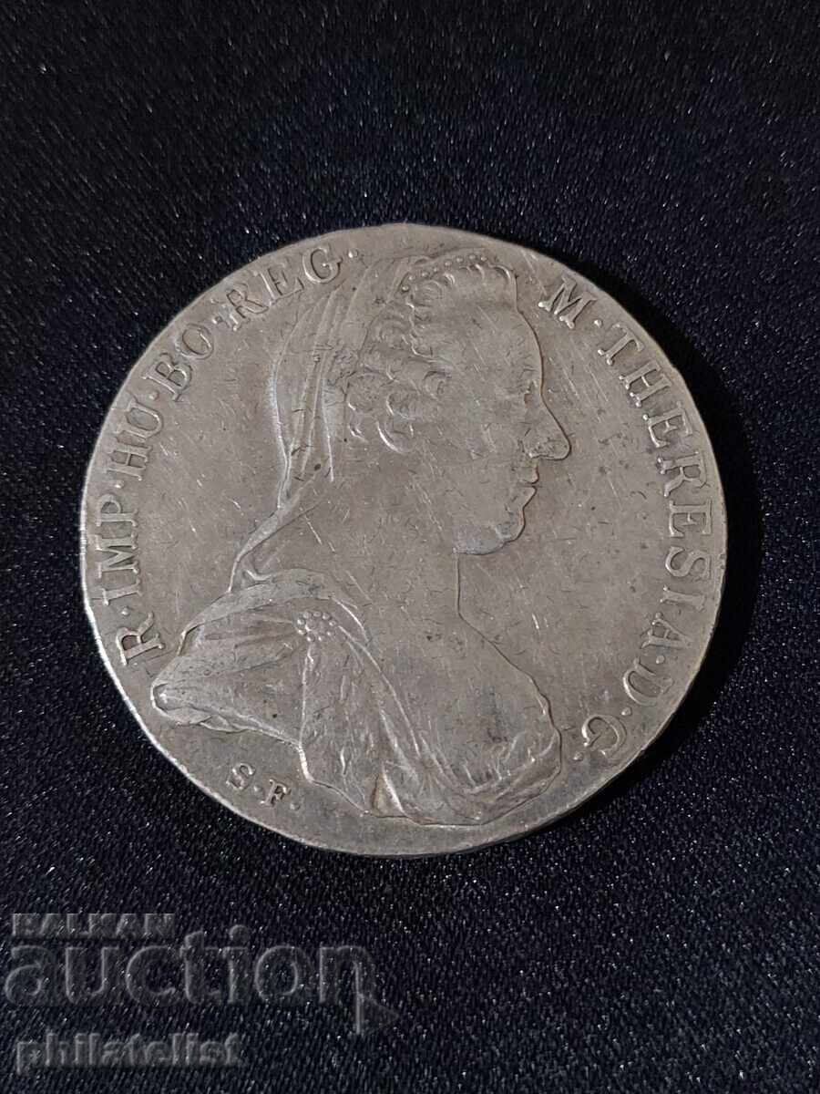 Auction  Austria 1780 - 1 Thaler - Maria Theresa, restrike silver #1