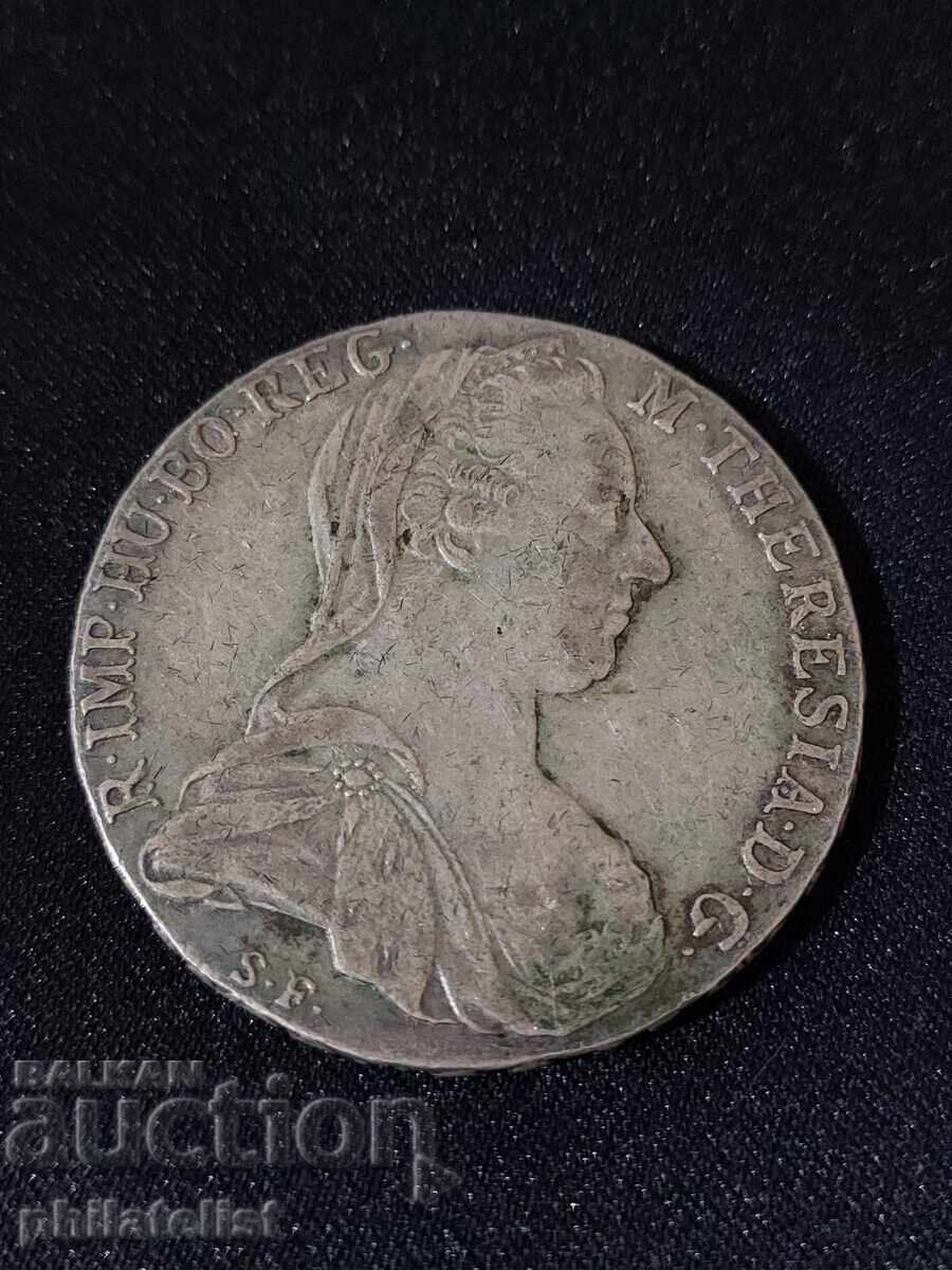 Austria 1780 - 1 Thaler - Maria Theresa, Restrike #2, Silver with price 75.00 BGN | € 38.35 Austria 1780 - 1 Thaler - Maria Theresa, Restrike #2, Silver with price 75.00 BGN | € 38.35