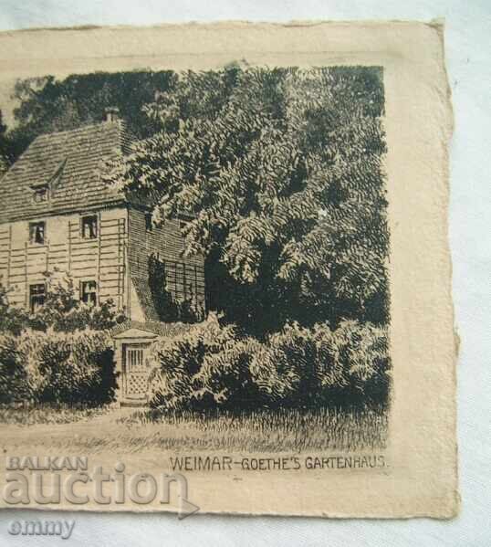 Kartichka s otpechatŭk χεριού - το σπίτι του Γκαίτε, Βαϊμάρη, Γερμανία με τιμή 5.00 BGN | € 2.56