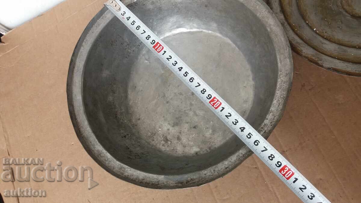 Oală de aramă forjată, de epocă, pentru gătit - 5 Oală de aramă forjată, de epocă, pentru gătit - 5