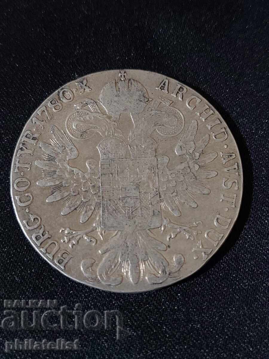 Auction Austria 1780 - 1 Thaler - Maria Theresa, Restrike #9 Silver Auction Austria 1780 - 1 Thaler - Maria Theresa, Restrike #9 Silver