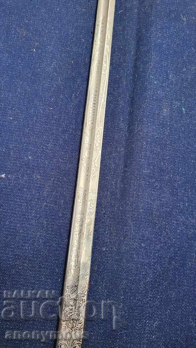 Швеция офицерска морска сабя шпага модел 1878 - 5