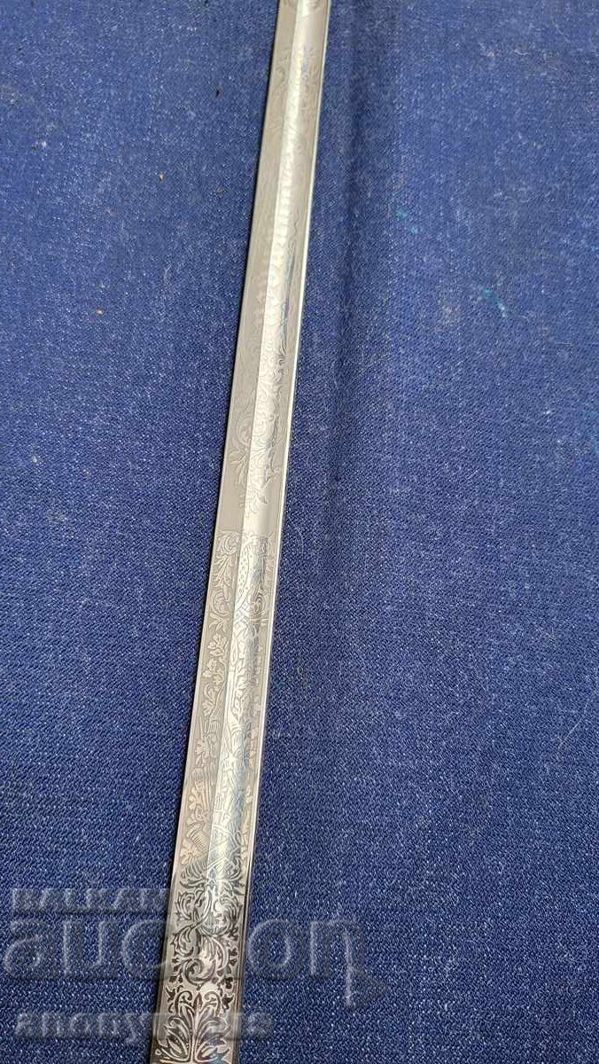 Швеция офицерска морска сабя шпага модел 1878 - 6