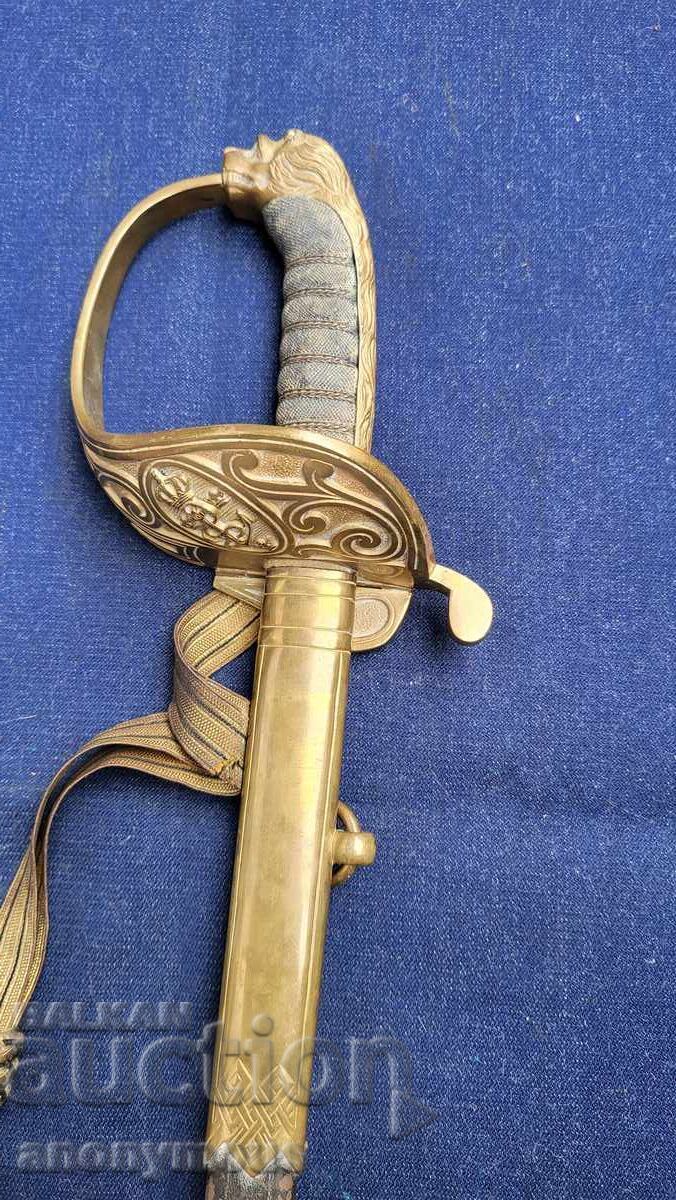 Швеция офицерска морска сабя шпага модел 1878