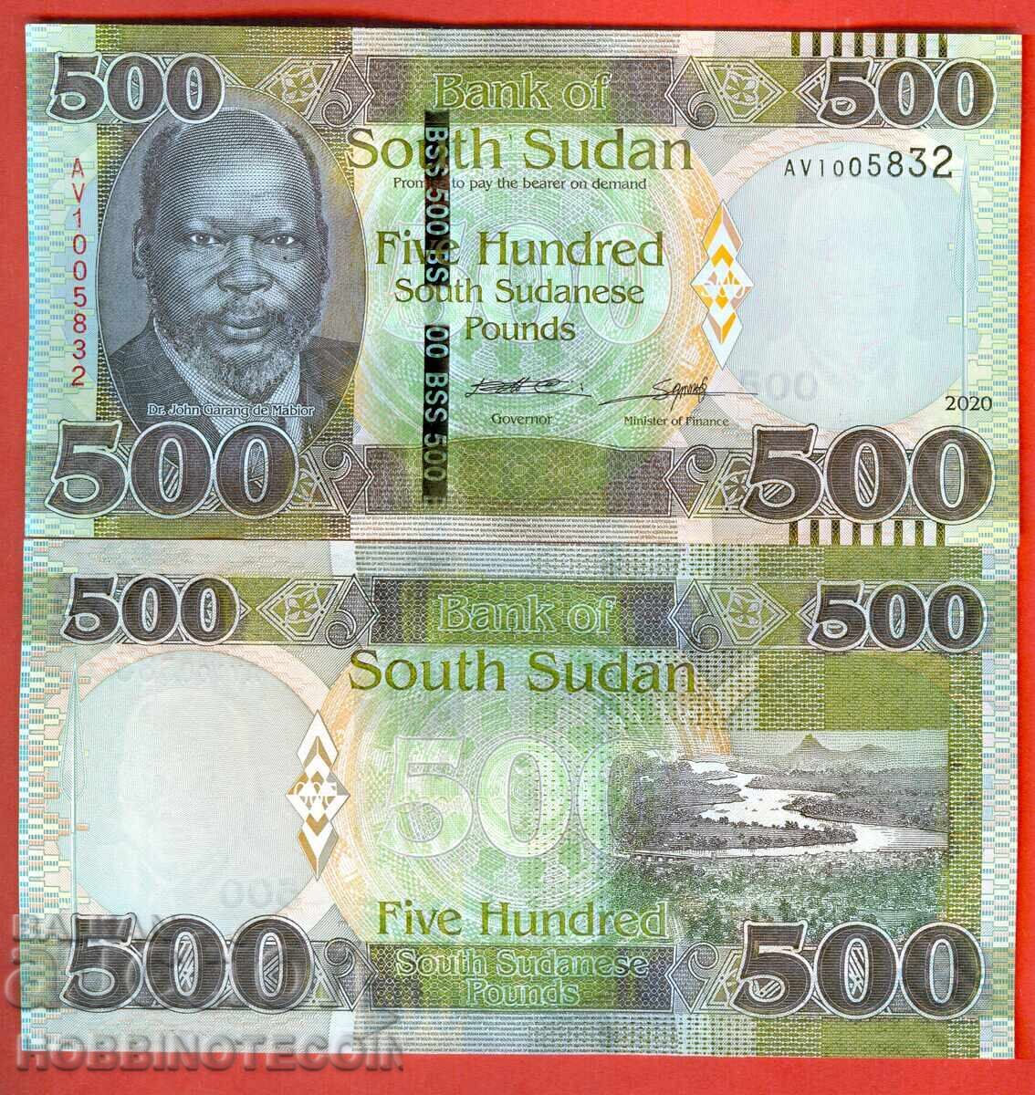 ЮЖЕН СУДАН SOUTH SUDAN 500 issue емисия 2020 НОВА UNC