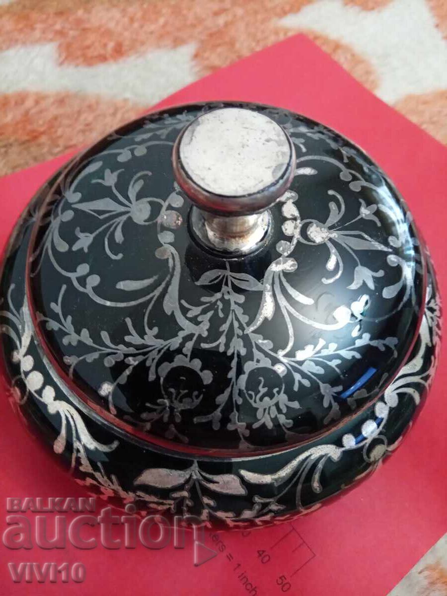 Antique bonbonniere with silver