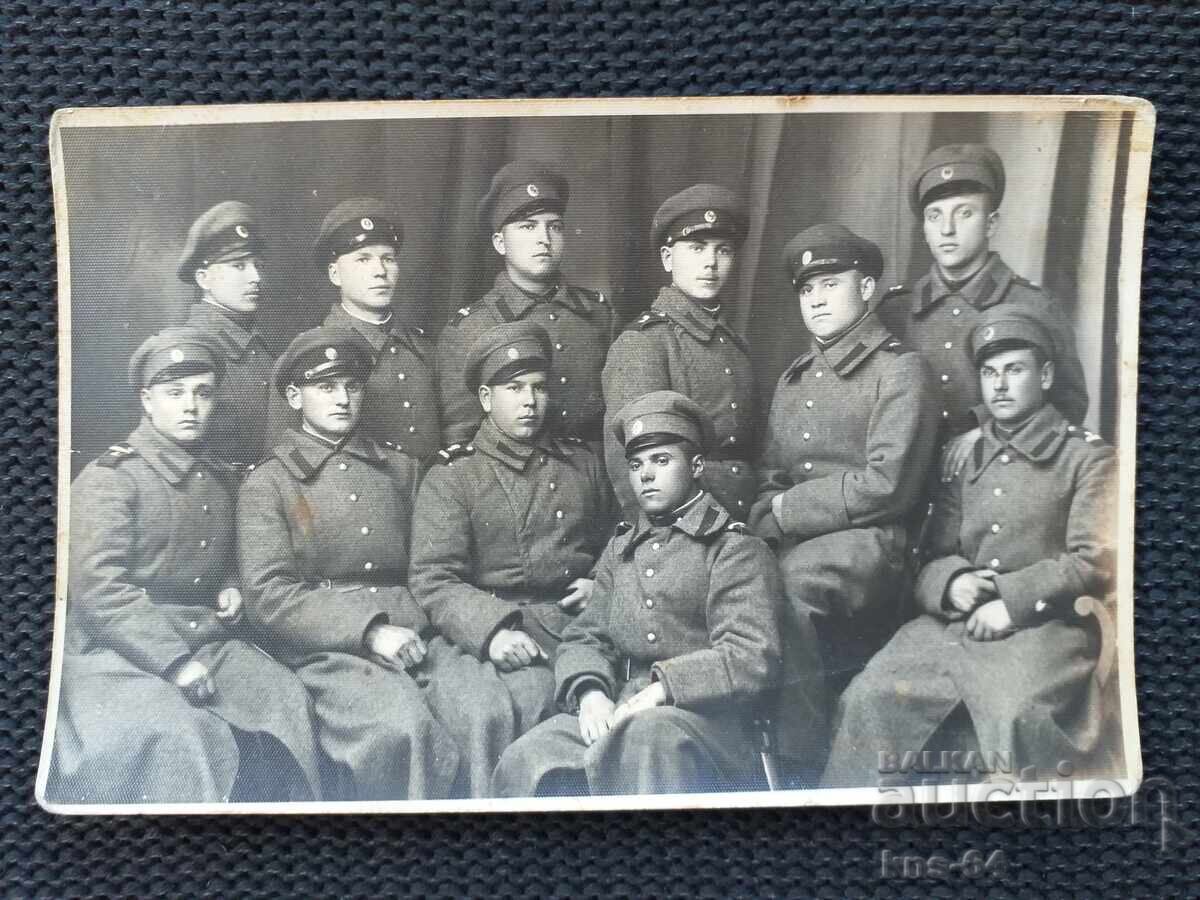 Old military postcard photo