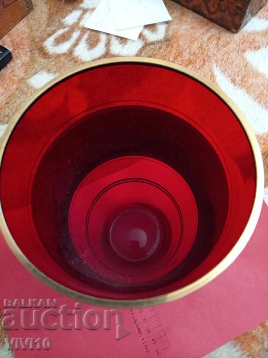 Licitație Vază veche Bohemia, Cehia 24cm