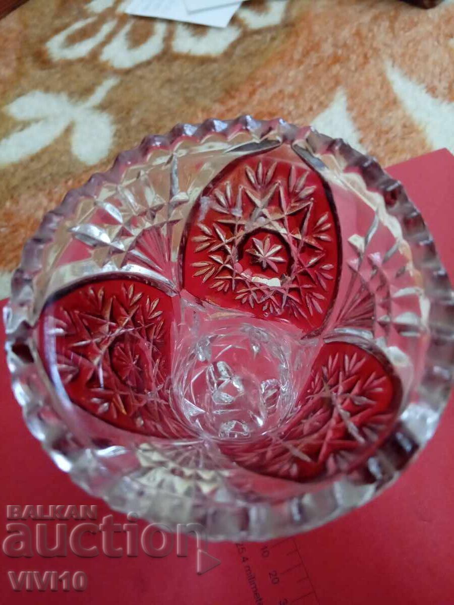 Licitație Vază veche de cristal Germany 15cm