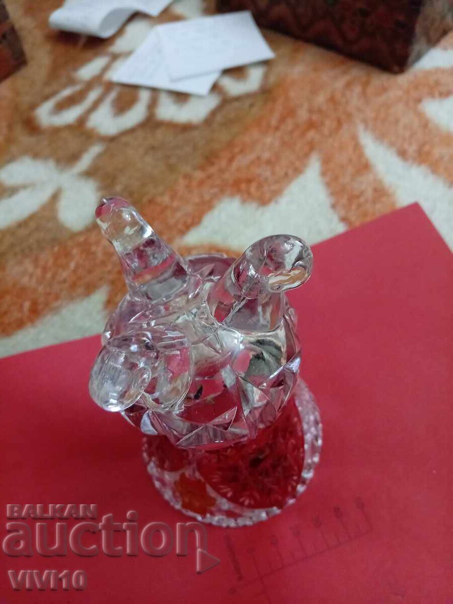 Livrarea Vază veche de cristal Germany 15cm