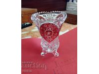 Vază veche de cristal Germany 15cm