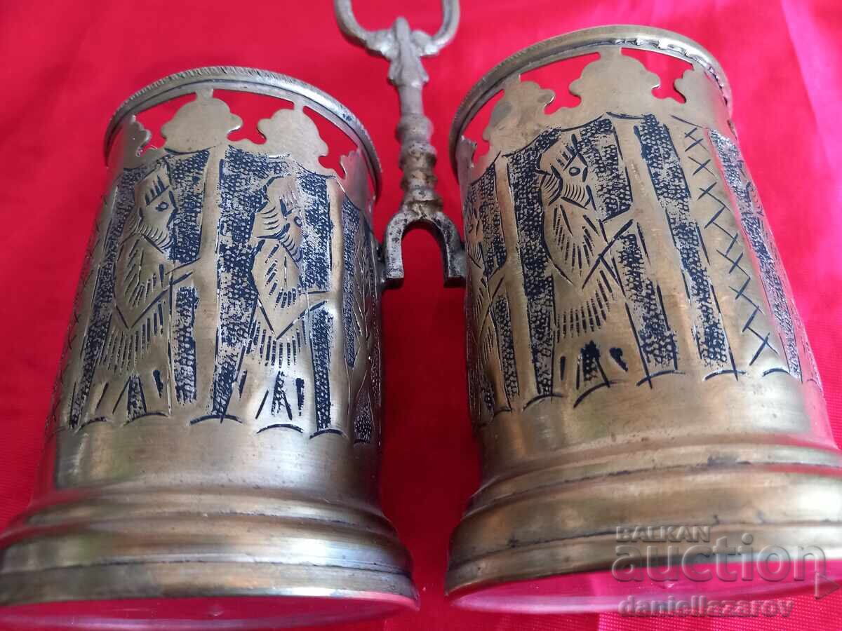 Old Persian Bronze Utensil Vessel - 5