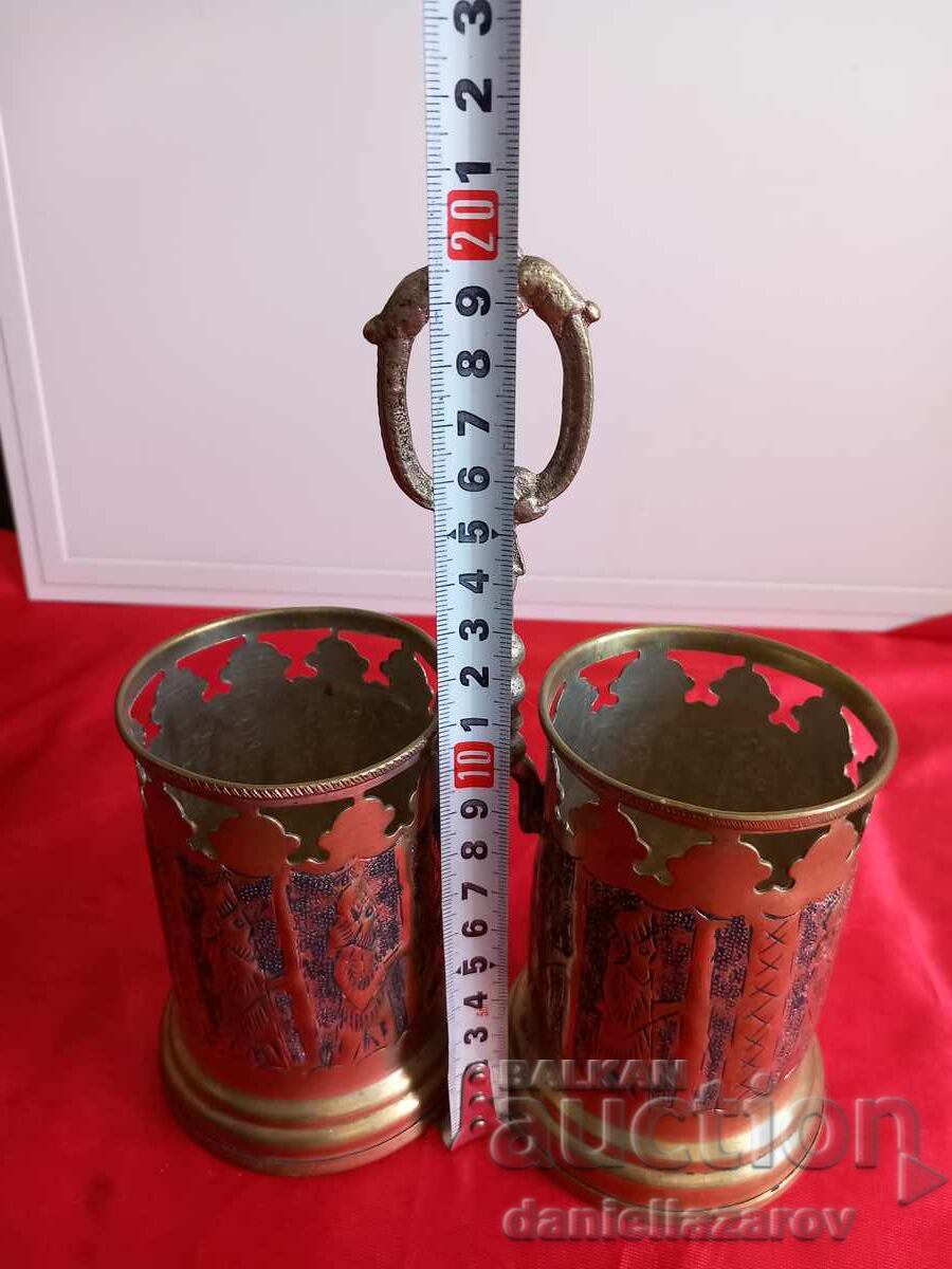 Old Persian Bronze Utensil Vessel - 6