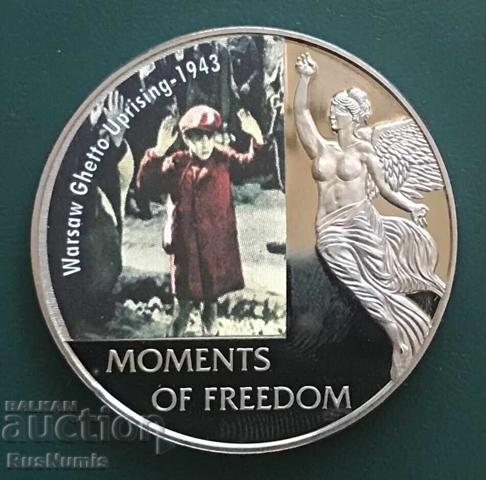 Liberia. 10 dollars 2006. Warsaw Uprising