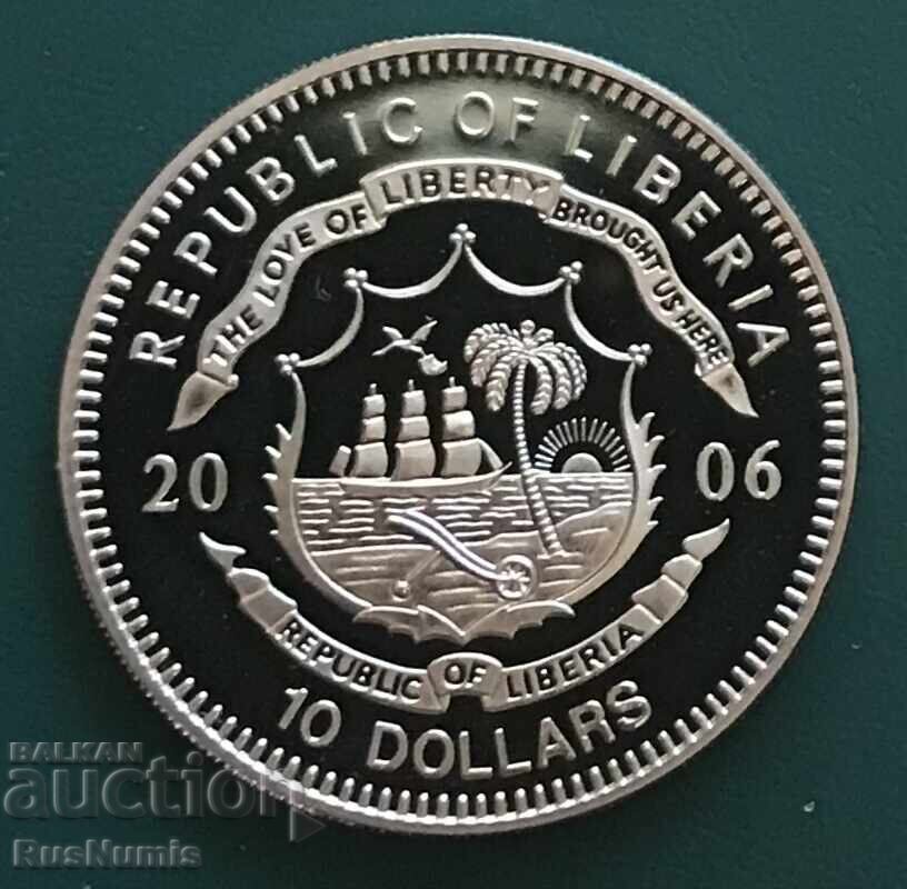 Либерия.10 долара 2006 г.Словашкото въстание. с цена 48.00 лв. | € 24.54
