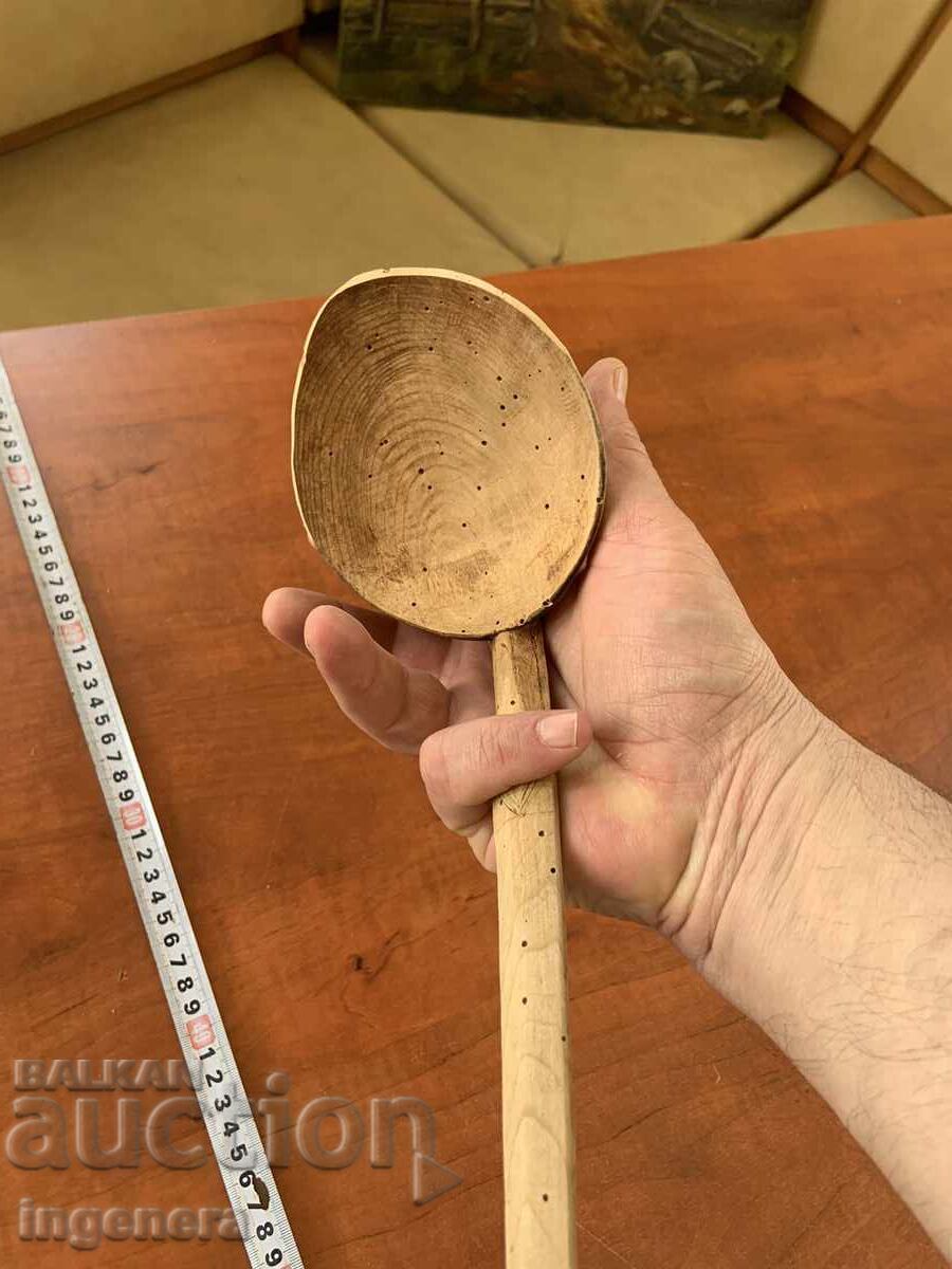 Доставка на ЛЪЖИЦА ДЪРВЕНА СТАРИННА РЪЧНО ДЯЛАНА