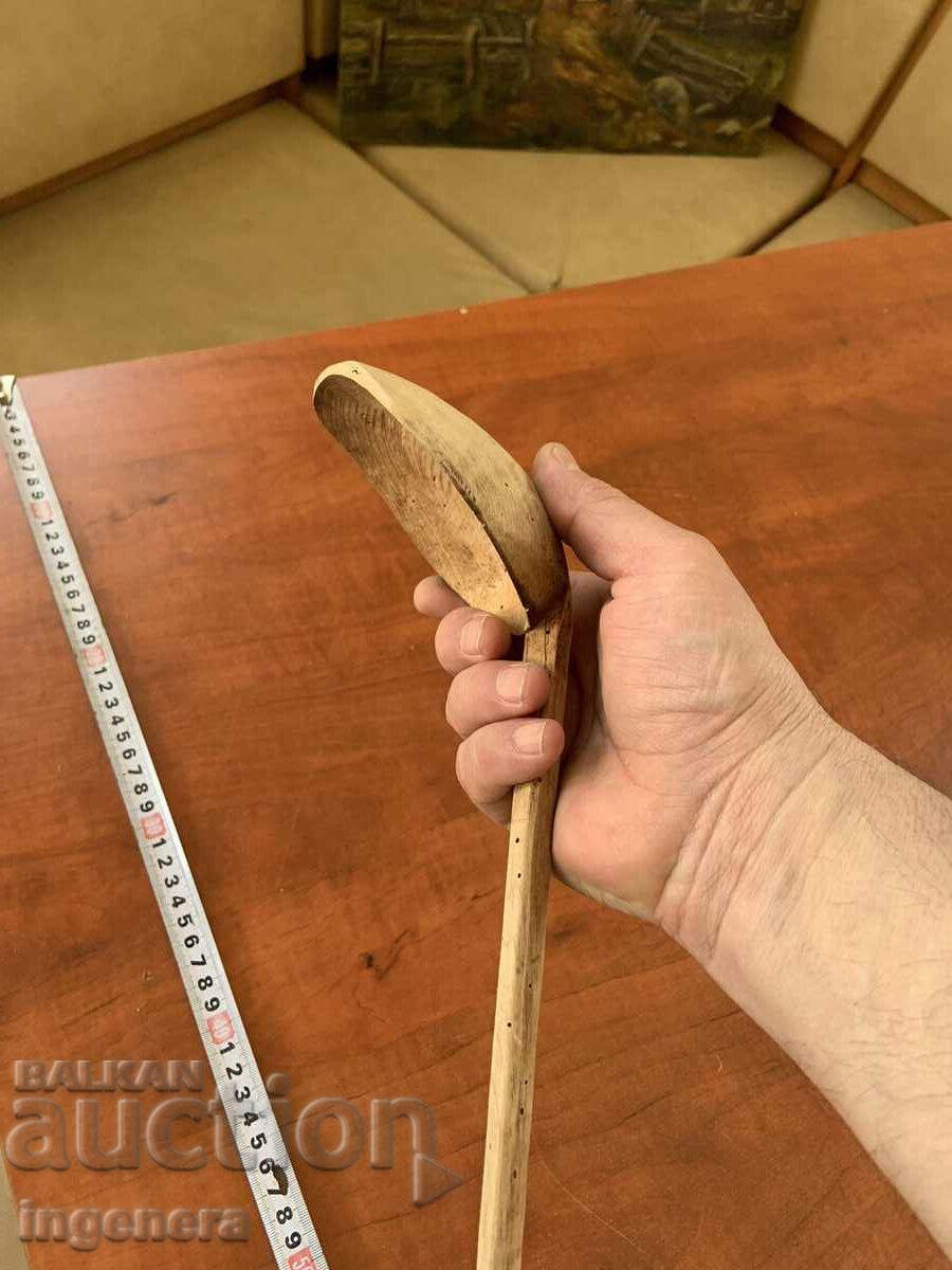 ЛЪЖИЦА ДЪРВЕНА СТАРИННА РЪЧНО ДЯЛАНА - 5