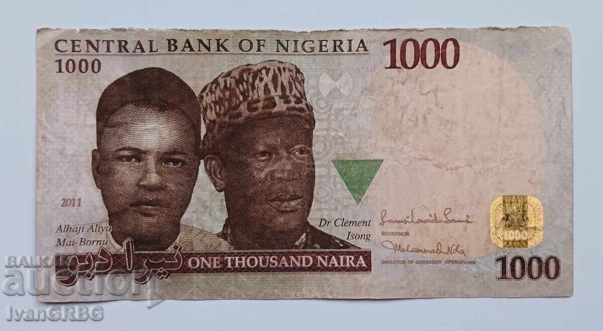 Auction 1000 Naira Nigeria 2011 1000 Naira Nigeria Africa Auction 1000 Naira Nigeria 2011 1000 Naira Nigeria Africa