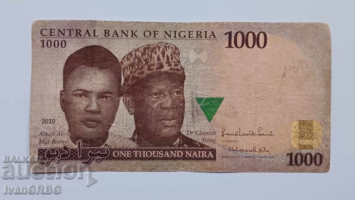 1000 Naira Nigeria Africa 1000 Naira Nigeria 2010 with price 1.90 BGN | € 0.97