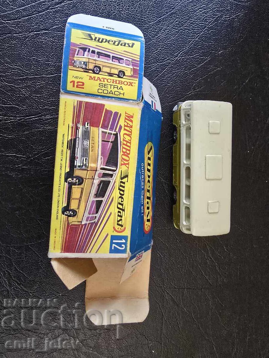 Auction  LESNEY MATCHBOX - 12B Setra Coach 1970 original box