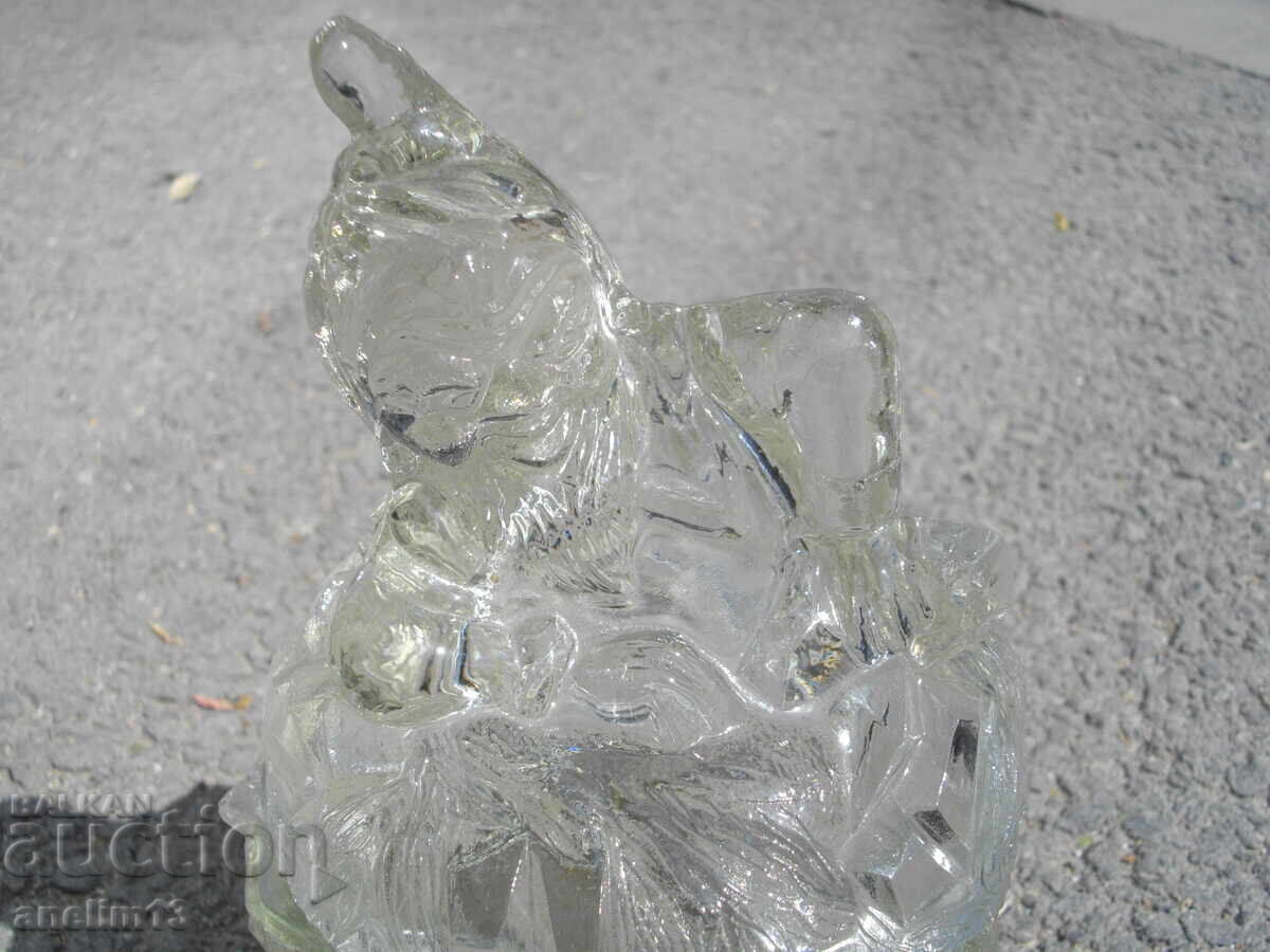 Glass candy dish sugar bowl dwarf with price 80.00 BGN | € 40.90