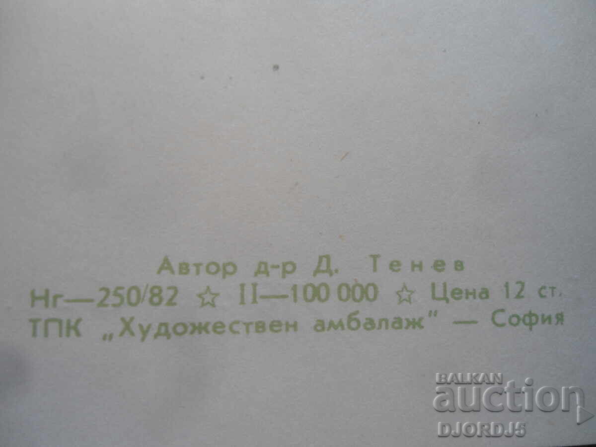 Auction Old Bulgarian New Year's card Auction Old Bulgarian New Year's card