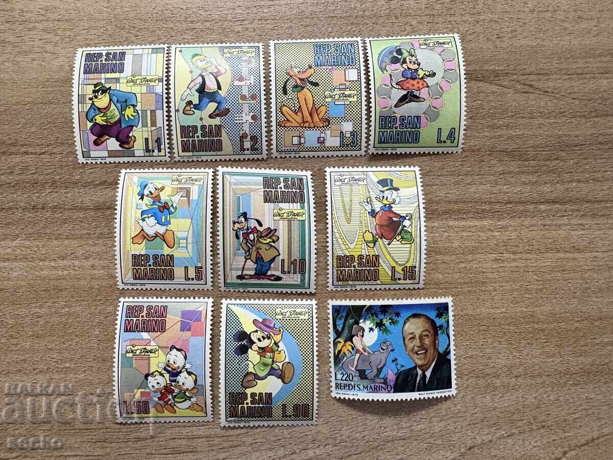 Σαν Μαρίνο - Ήρωες της Walt Disney (1970) MNH