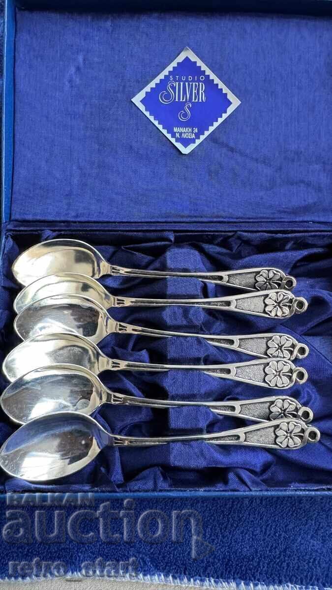 Tacâmuri de argint, nefolosite! 222 grame - 5 Tacâmuri de argint, nefolosite! 222 grame - 5