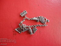Antique bracelet with charms