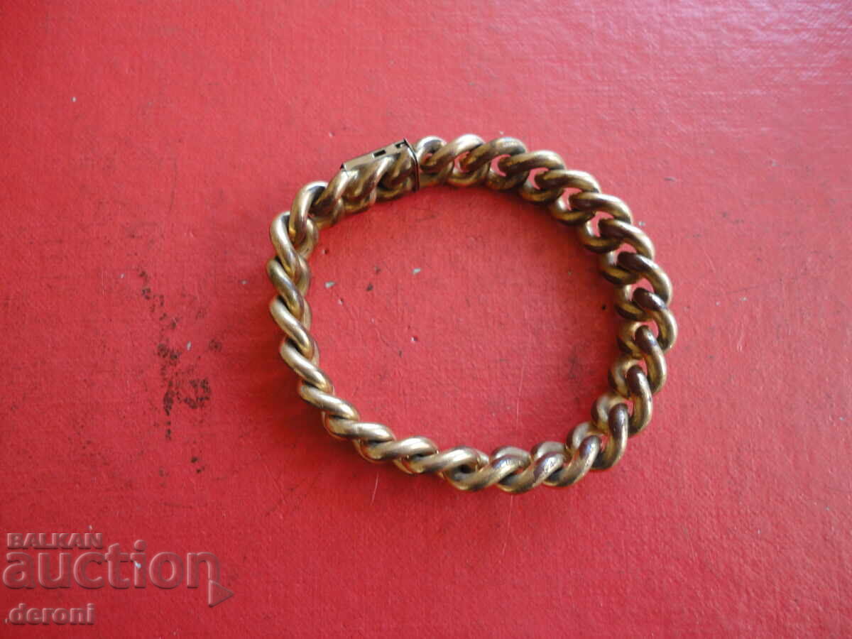 Brățară veche din cupru cu aurire DRGM - 5