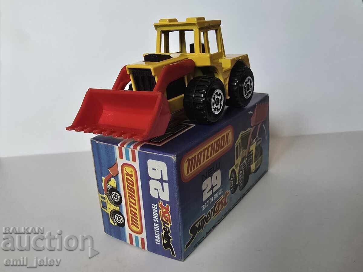 Δημοπρασία LESNEY MATCHBOX - 29C Tractor Shovel 1976 οργ. κουτί