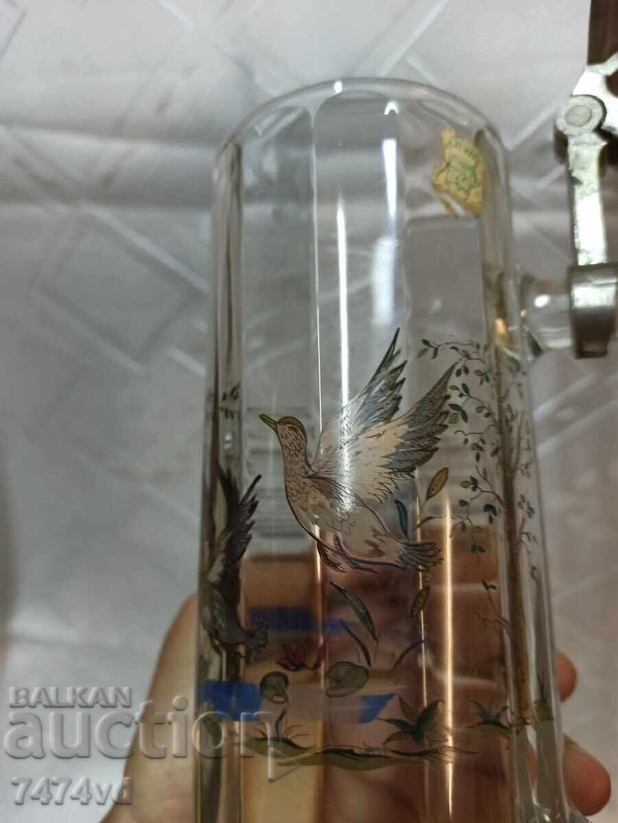 German Old Solid Glass Mugs 5 Pieces with Animals with price 100.00 BGN | € 51.13 German Old Solid Glass Mugs 5 Pieces with Animals with price 100.00 BGN | € 51.13