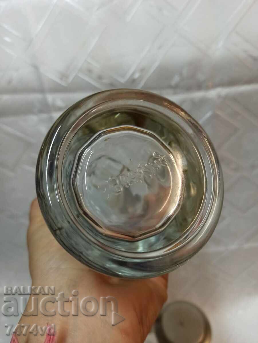 German Old Solid Glass Mugs 5 Pieces with Animals - 7 German Old Solid Glass Mugs 5 Pieces with Animals - 7