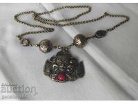 Винтидж Непалско колие с медальон Dragon